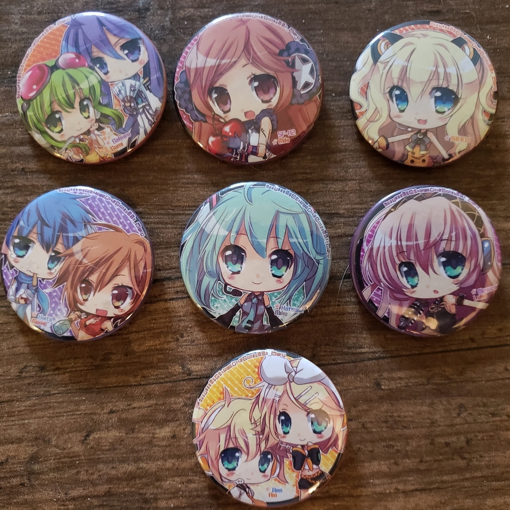 Vocaloid Pin Set Anime Kawaii
